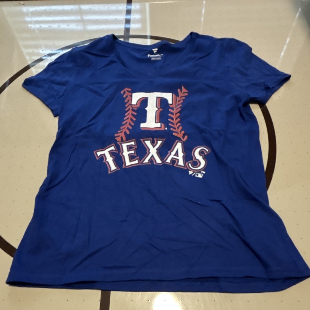 Fanatics Texas Rangers MLB García #53 Shirt Blue Baseball Size S Women's
